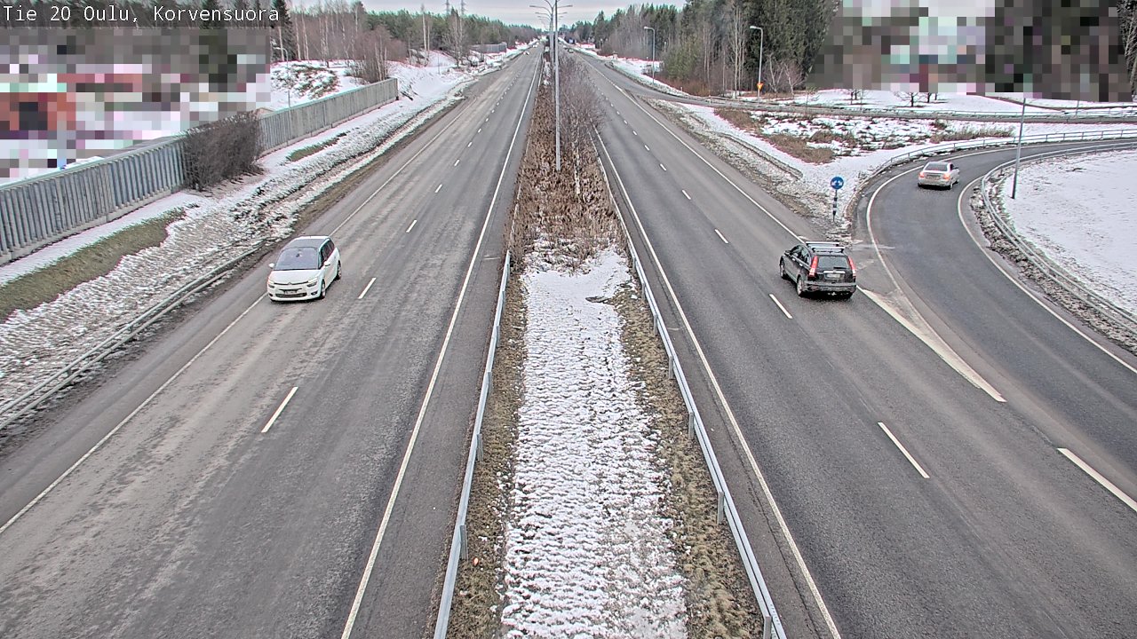 Weather Camera Image Road 20 Oulu Korvensuora, Oulu, Pohjois-Pohjanmaa