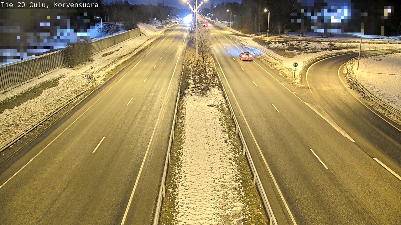 Kelikamerat Kuva Tie 20 Oulu Korvensuora, Oulu, Pohjois-Pohjanmaa