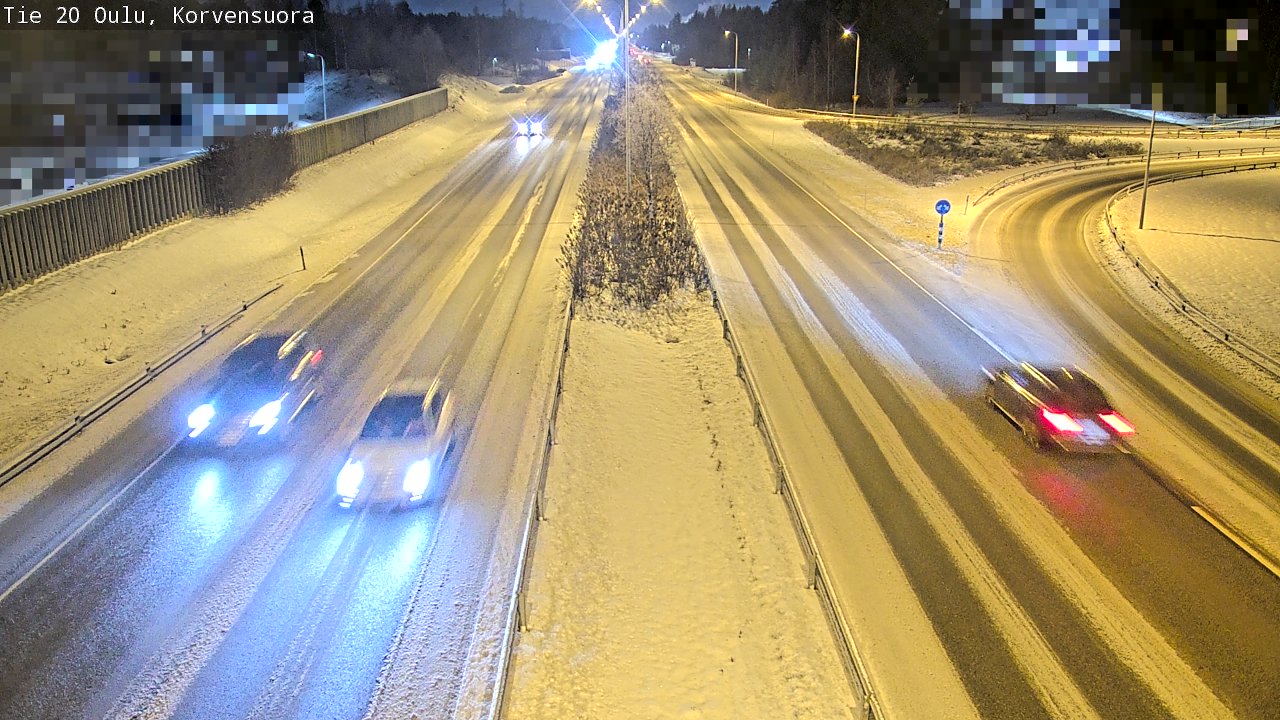 Weather Camera Image Road 20 Oulu Korvensuora, Oulu, Pohjois-Pohjanmaa