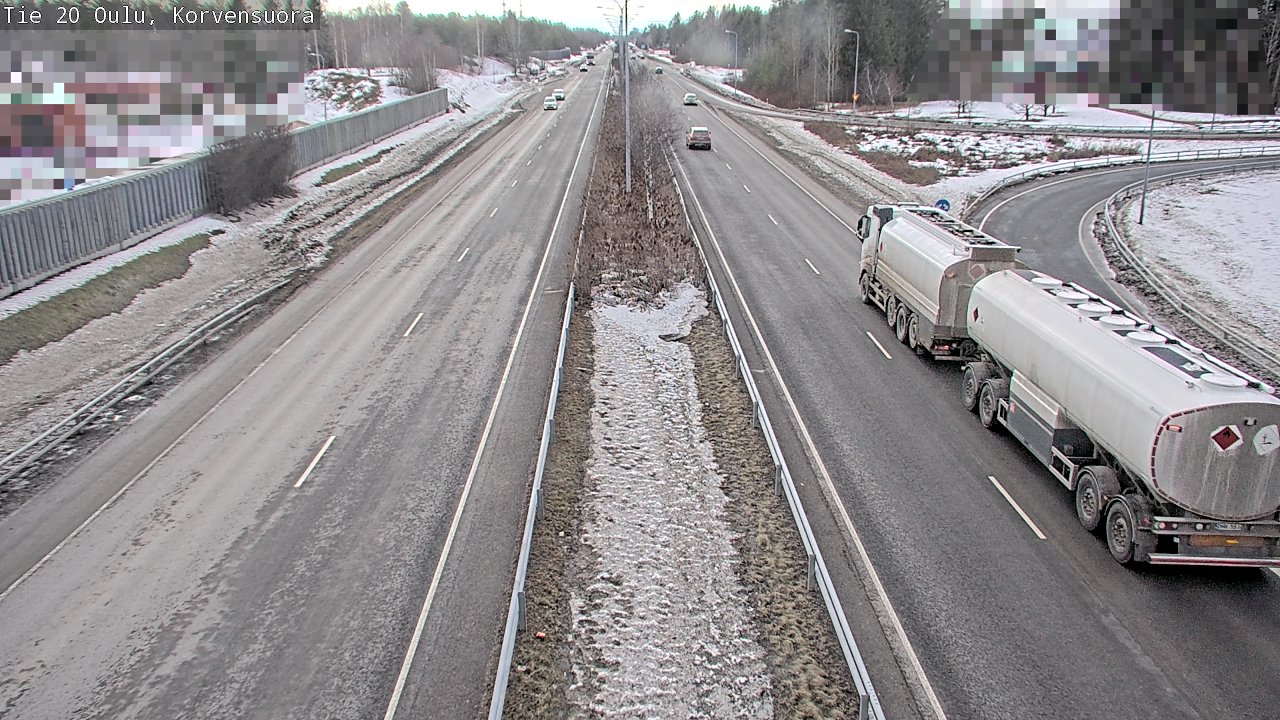 Weather Camera Image Road 20 Oulu Korvensuora, Oulu, Pohjois-Pohjanmaa
