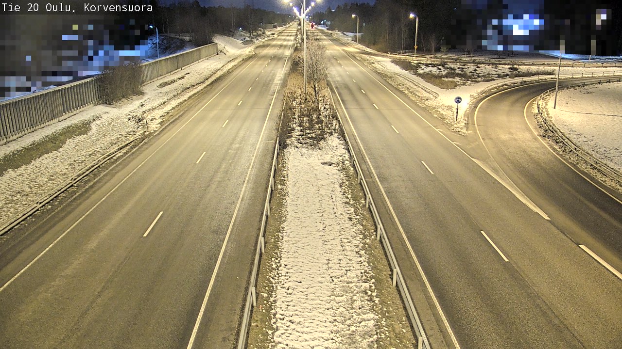 Kelikamerat Kuva Tie 20 Oulu Korvensuora, Oulu, Pohjois-Pohjanmaa