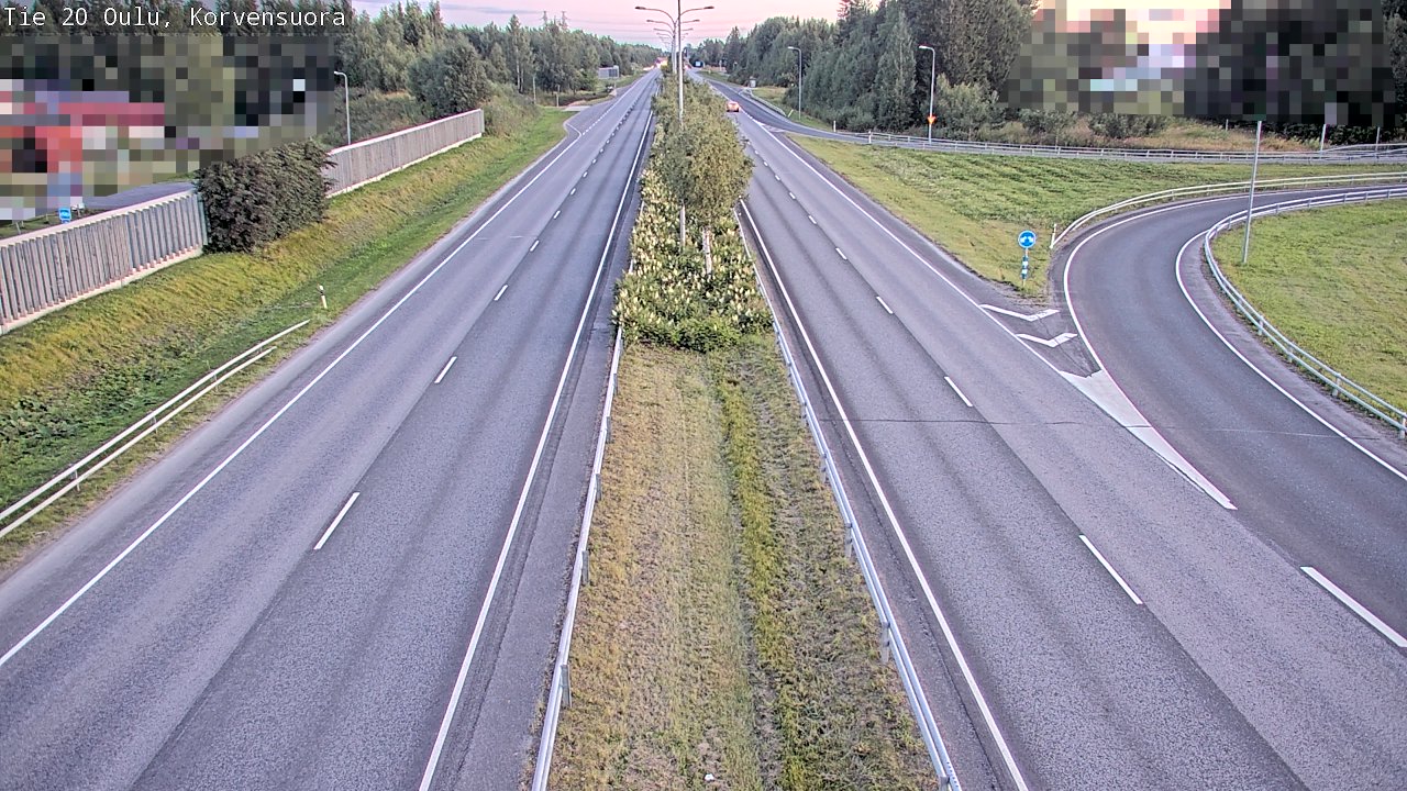Kelikamerat Kuva Tie 20 Oulu Korvensuora, Oulu, Pohjois-Pohjanmaa