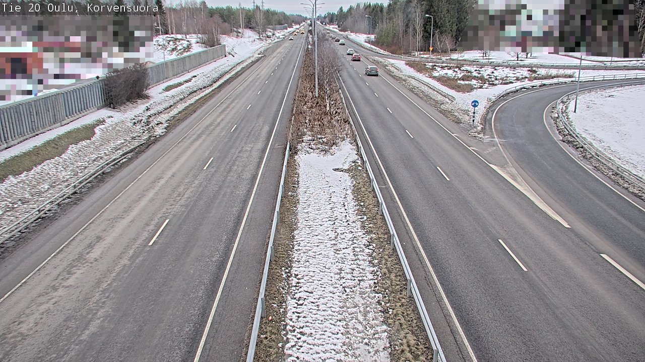 Weather Camera Image Road 20 Oulu Korvensuora, Oulu, Pohjois-Pohjanmaa