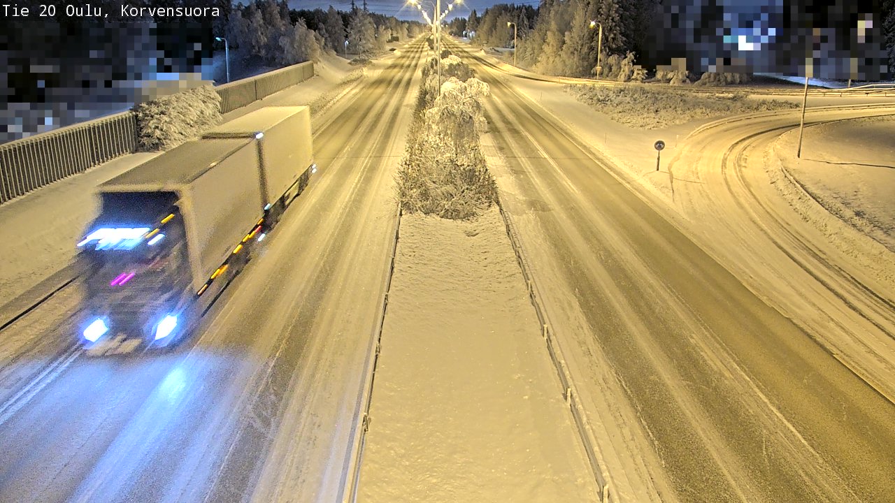 Kelikamerat Kuva Tie 20 Oulu Korvensuora, Oulu, Pohjois-Pohjanmaa