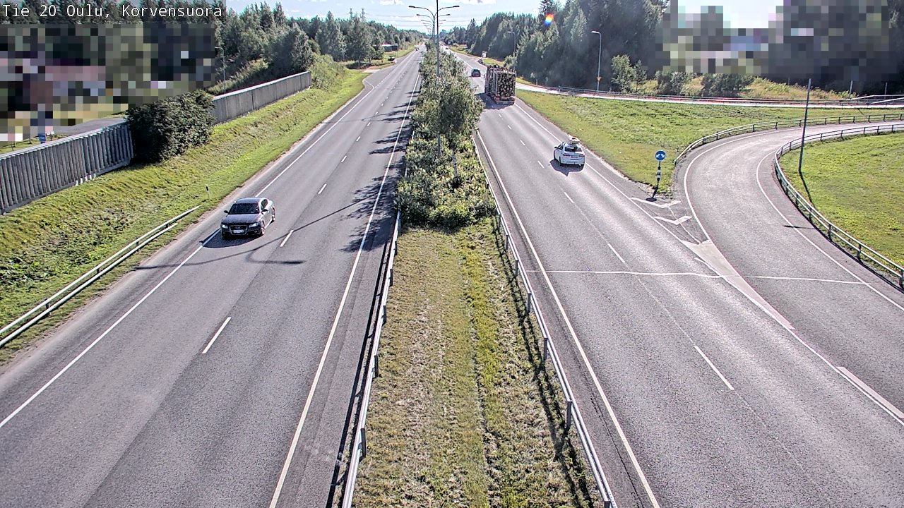 Kelikamerat Kuva Tie 20 Oulu Korvensuora, Oulu, Pohjois-Pohjanmaa
