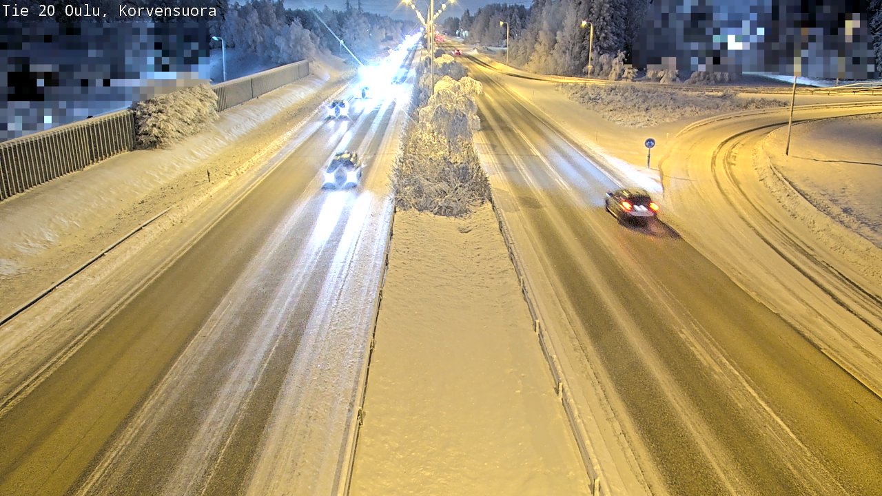 Kelikamerat Kuva Tie 20 Oulu Korvensuora, Oulu, Pohjois-Pohjanmaa