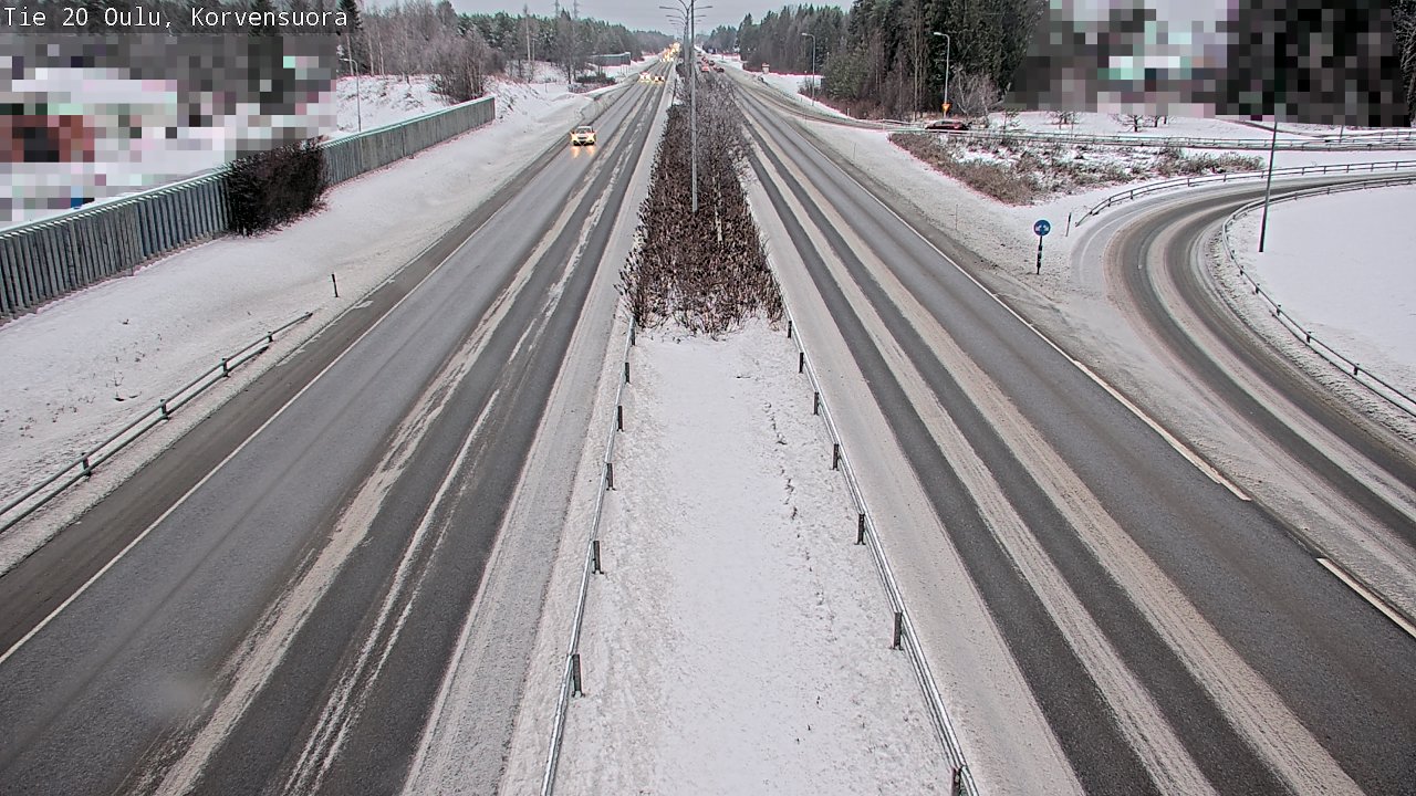 Weather Camera Image Väg 20 Uleåborg Korvensuora, Oulu, Pohjois-Pohjanmaa