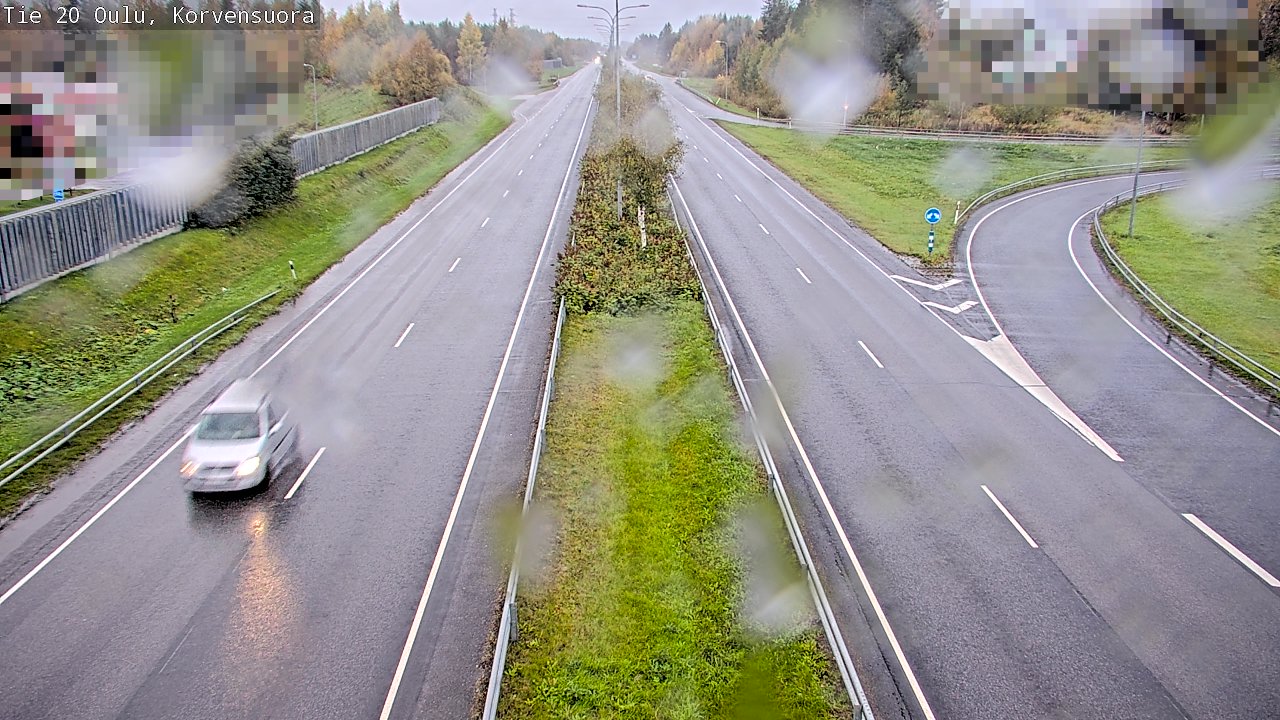 Weather Camera Image Road 20 Oulu Korvensuora, Oulu, Pohjois-Pohjanmaa