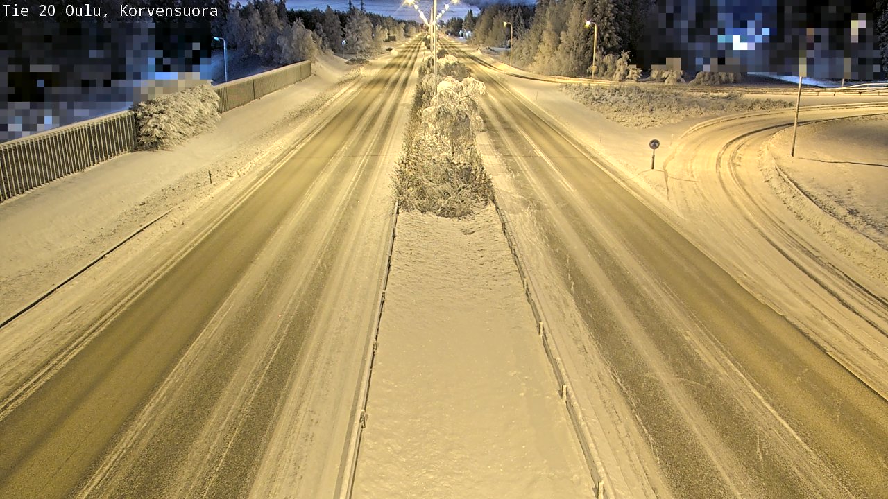 Kelikamerat Kuva Tie 20 Oulu Korvensuora, Oulu, Pohjois-Pohjanmaa