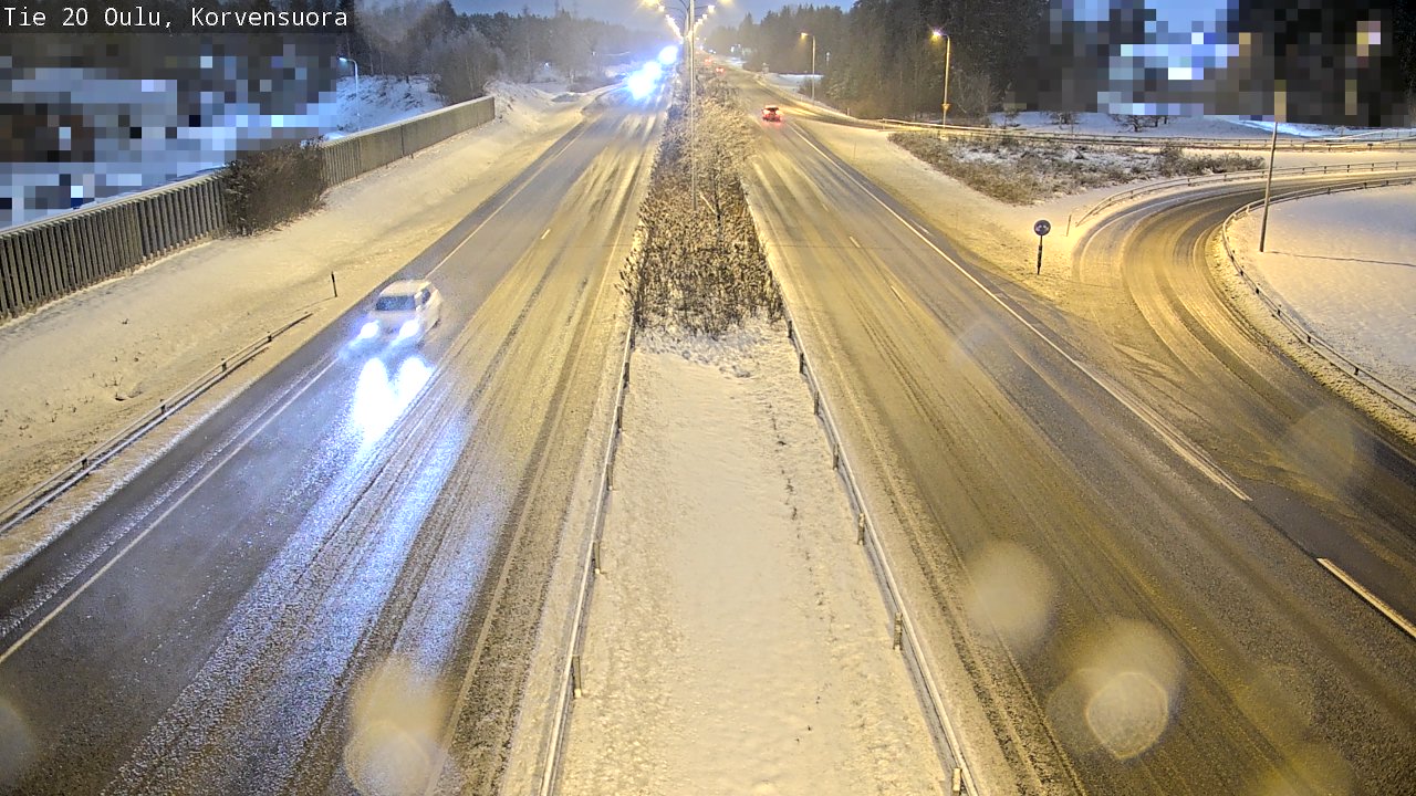 Weather Camera Image Väg 20 Uleåborg Korvensuora, Oulu, Pohjois-Pohjanmaa