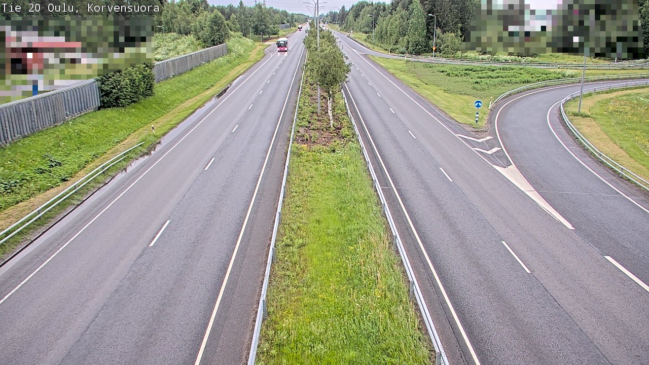 Kelikamerat Kuva Tie 20 Oulu Korvensuora, Oulu, Pohjois-Pohjanmaa