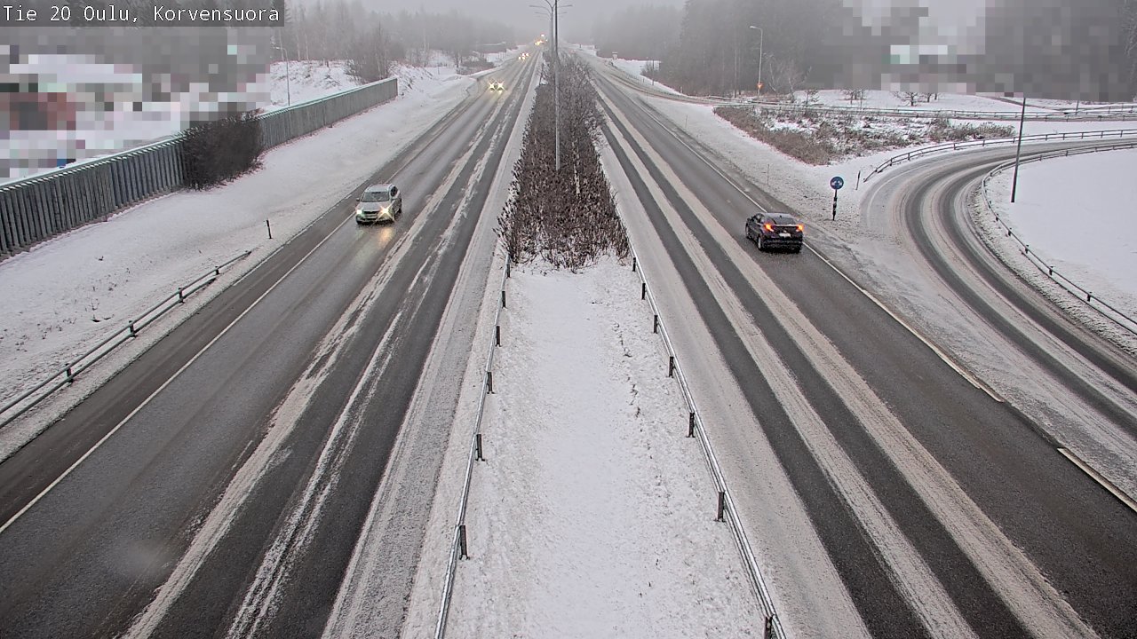 Weather Camera Image Väg 20 Uleåborg Korvensuora, Oulu, Pohjois-Pohjanmaa