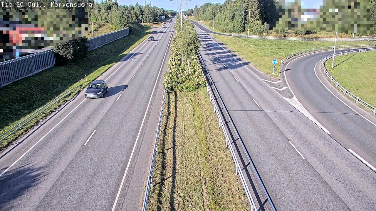 Weather Camera Image Road 20 Oulu Korvensuora, Oulu, Pohjois-Pohjanmaa