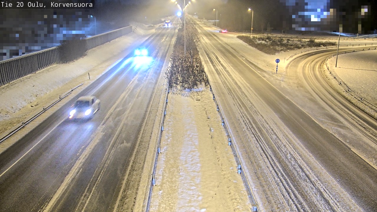Weather Camera Image Väg 20 Uleåborg Korvensuora, Oulu, Pohjois-Pohjanmaa