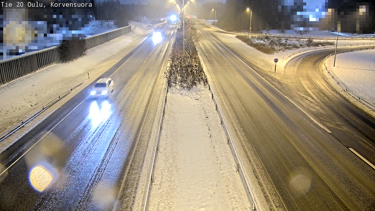 Weather Camera Image Väg 20 Uleåborg Korvensuora, Oulu, Pohjois-Pohjanmaa