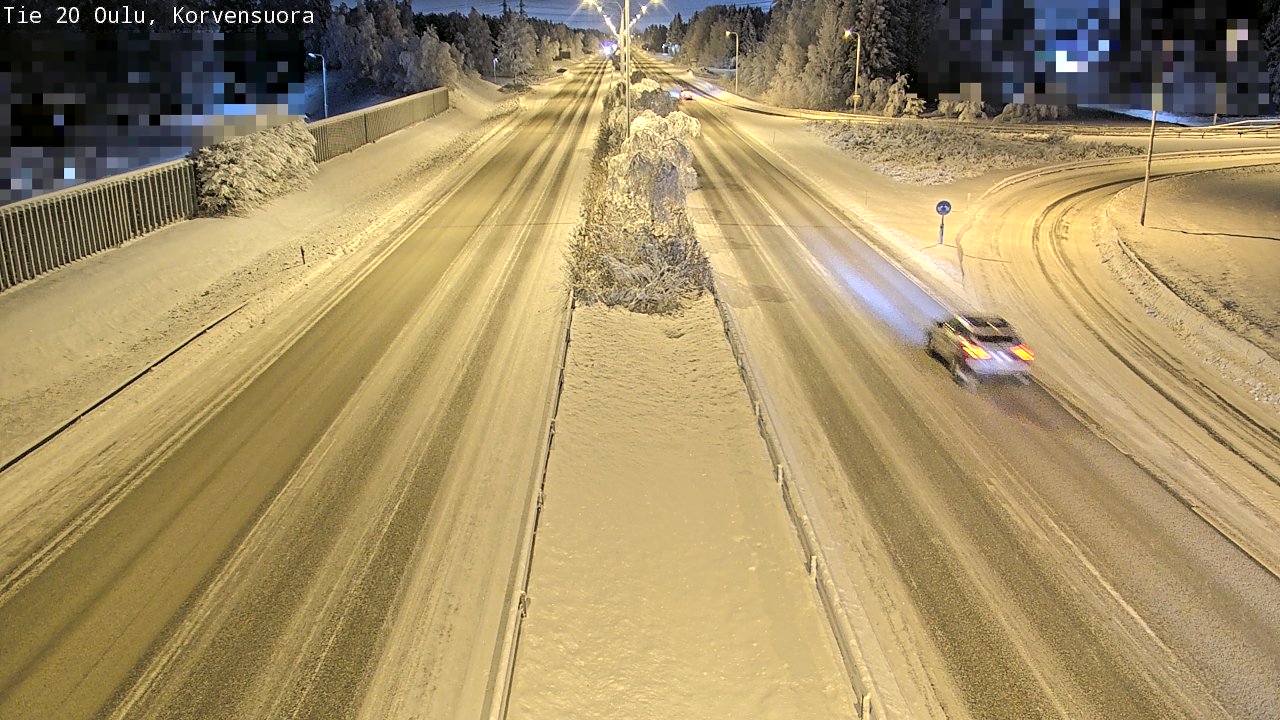 Kelikamerat Kuva Tie 20 Oulu Korvensuora, Oulu, Pohjois-Pohjanmaa