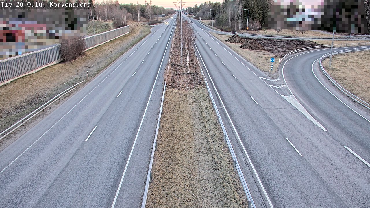 Kelikamerat Kuva Tie 20 Oulu Korvensuora, Oulu, Pohjois-Pohjanmaa