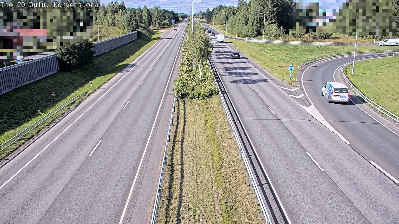 Kelikamerat Kuva Tie 20 Oulu Korvensuora, Oulu, Pohjois-Pohjanmaa