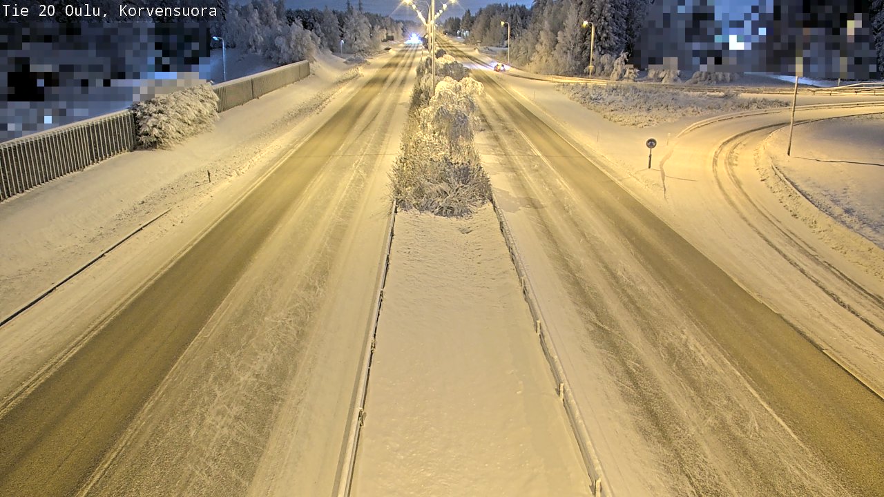 Weather Camera Image Road 20 Oulu Korvensuora, Oulu, Pohjois-Pohjanmaa