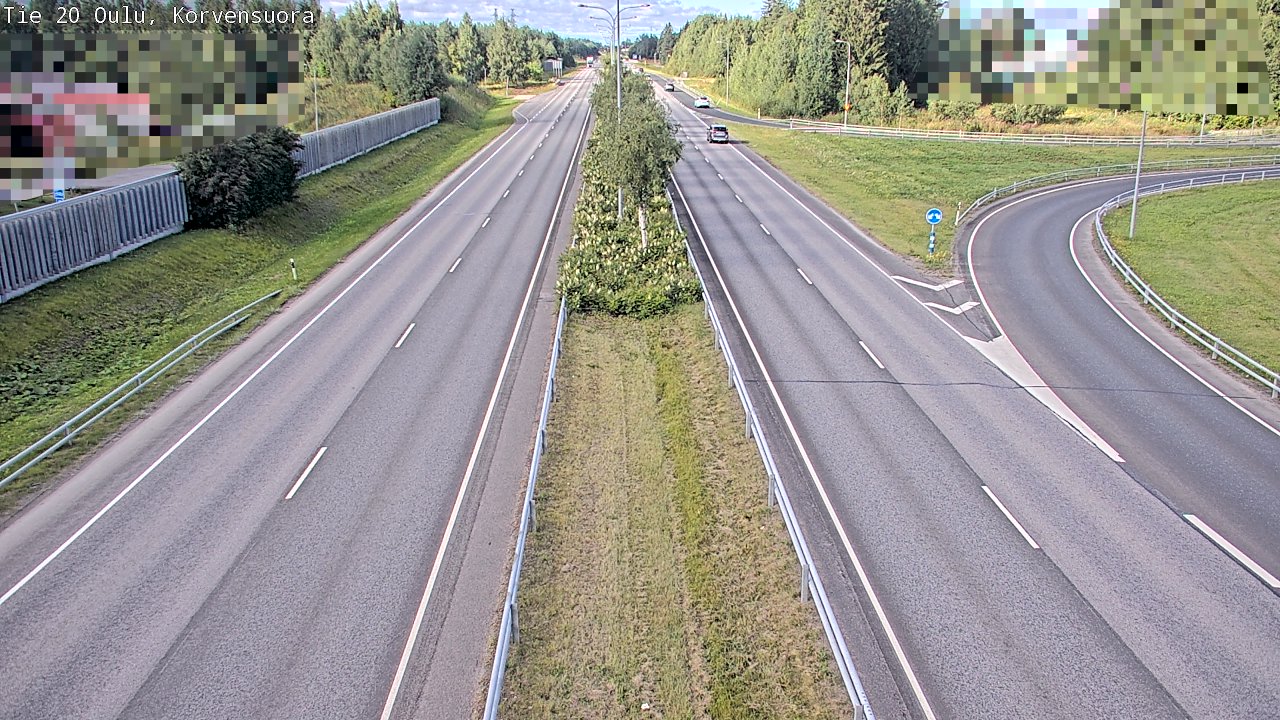 Kelikamerat Kuva Tie 20 Oulu Korvensuora, Oulu, Pohjois-Pohjanmaa