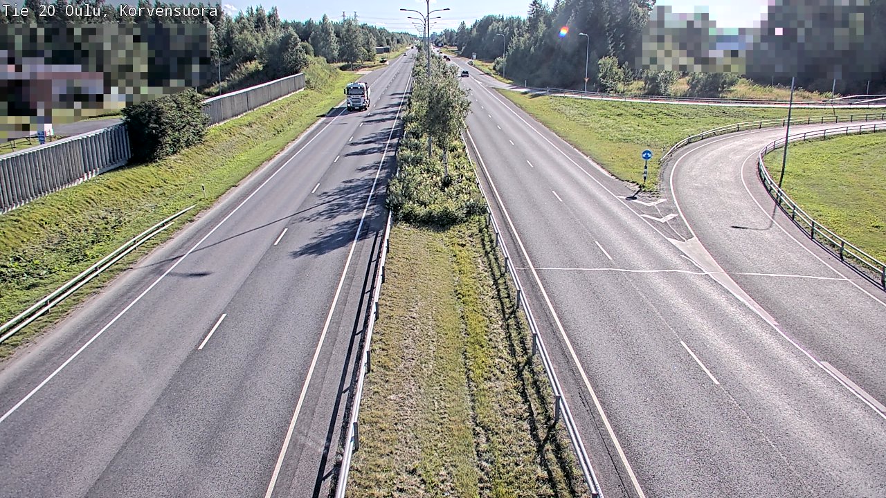 Kelikamerat Kuva Tie 20 Oulu Korvensuora, Oulu, Pohjois-Pohjanmaa