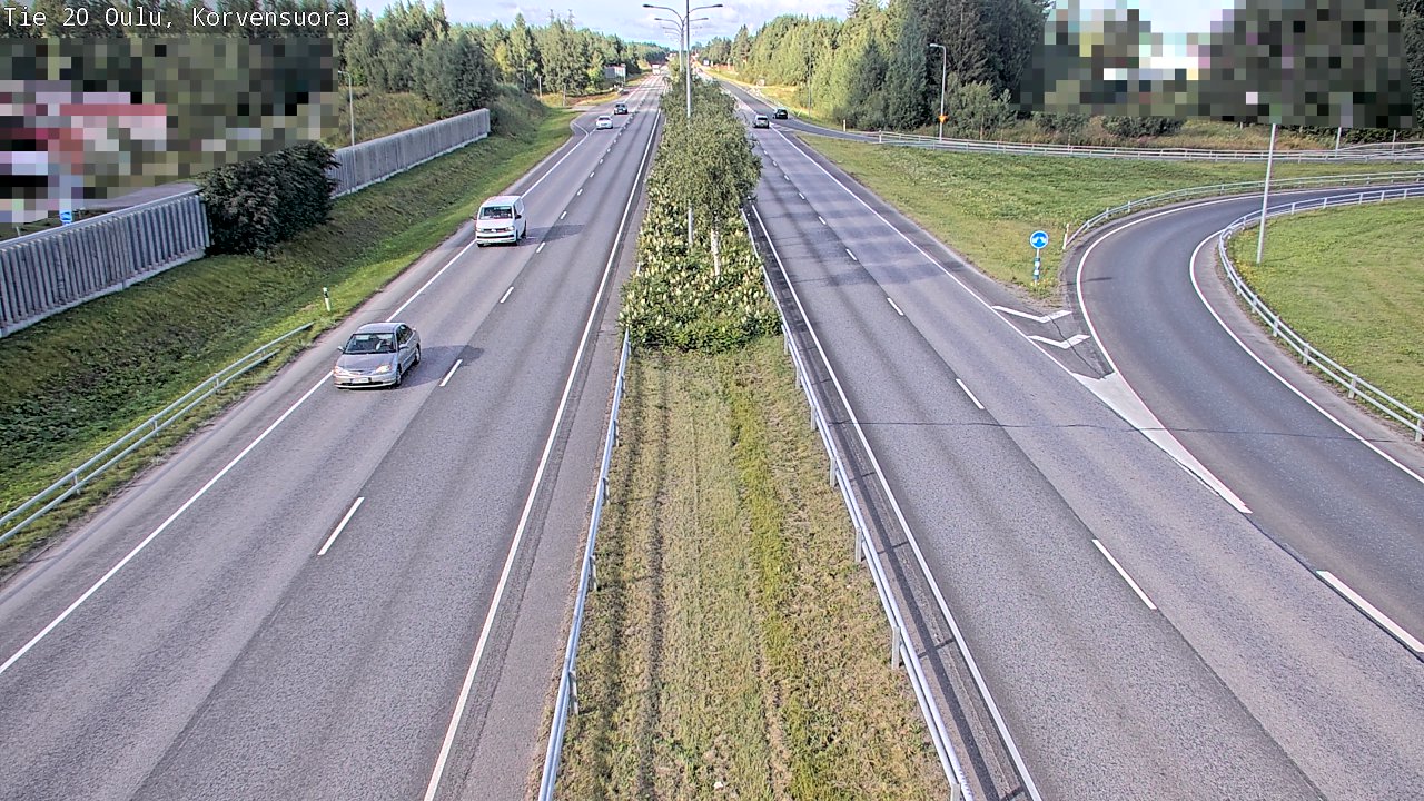 Weather Camera Image Väg 20 Uleåborg Korvensuora, Oulu, Pohjois-Pohjanmaa
