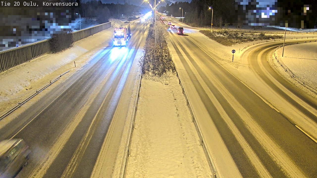Weather Camera Image Road 20 Oulu Korvensuora, Oulu, Pohjois-Pohjanmaa