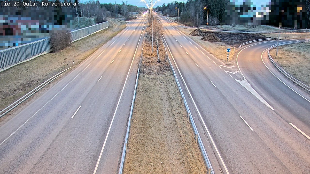 Kelikamerat Kuva Tie 20 Oulu Korvensuora, Oulu, Pohjois-Pohjanmaa