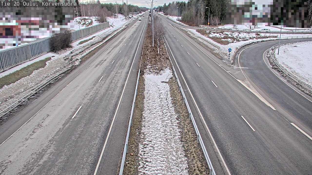 Weather Camera Image Road 20 Oulu Korvensuora, Oulu, Pohjois-Pohjanmaa