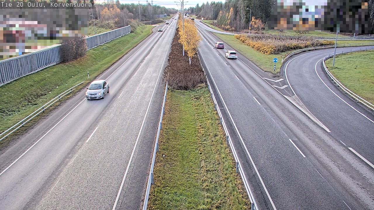 Kelikamerat Kuva Tie 20 Oulu Korvensuora, Oulu, Pohjois-Pohjanmaa