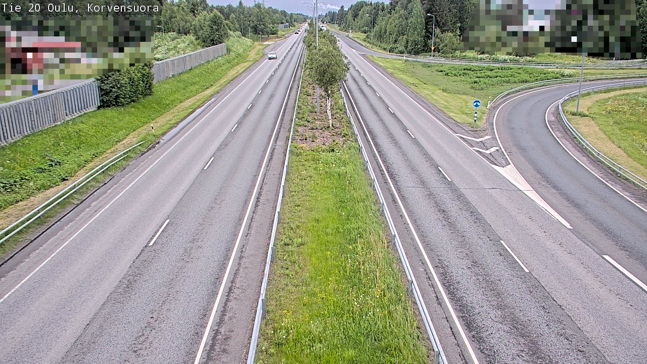 Kelikamerat Kuva Tie 20 Oulu Korvensuora, Oulu, Pohjois-Pohjanmaa