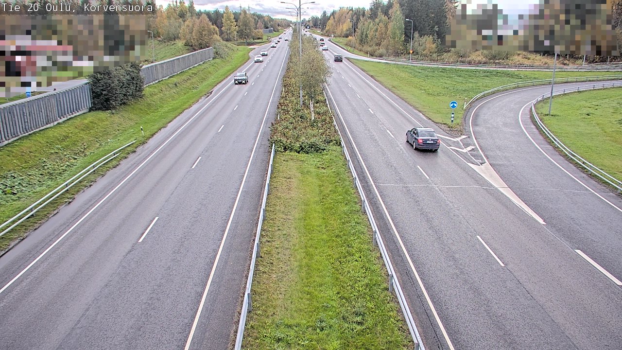 Kelikamerat Kuva Tie 20 Oulu Korvensuora, Oulu, Pohjois-Pohjanmaa