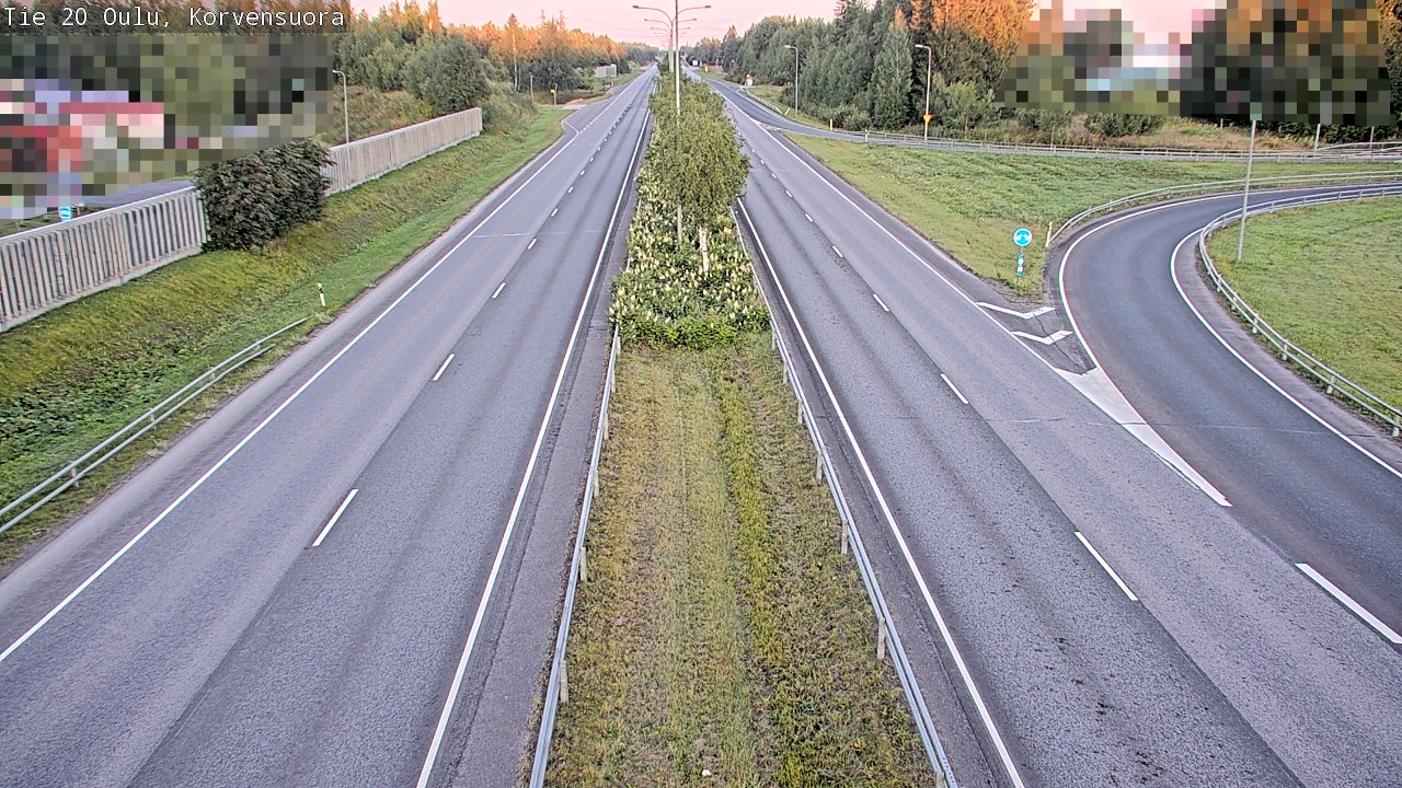 Kelikamerat Kuva Tie 20 Oulu Korvensuora, Oulu, Pohjois-Pohjanmaa