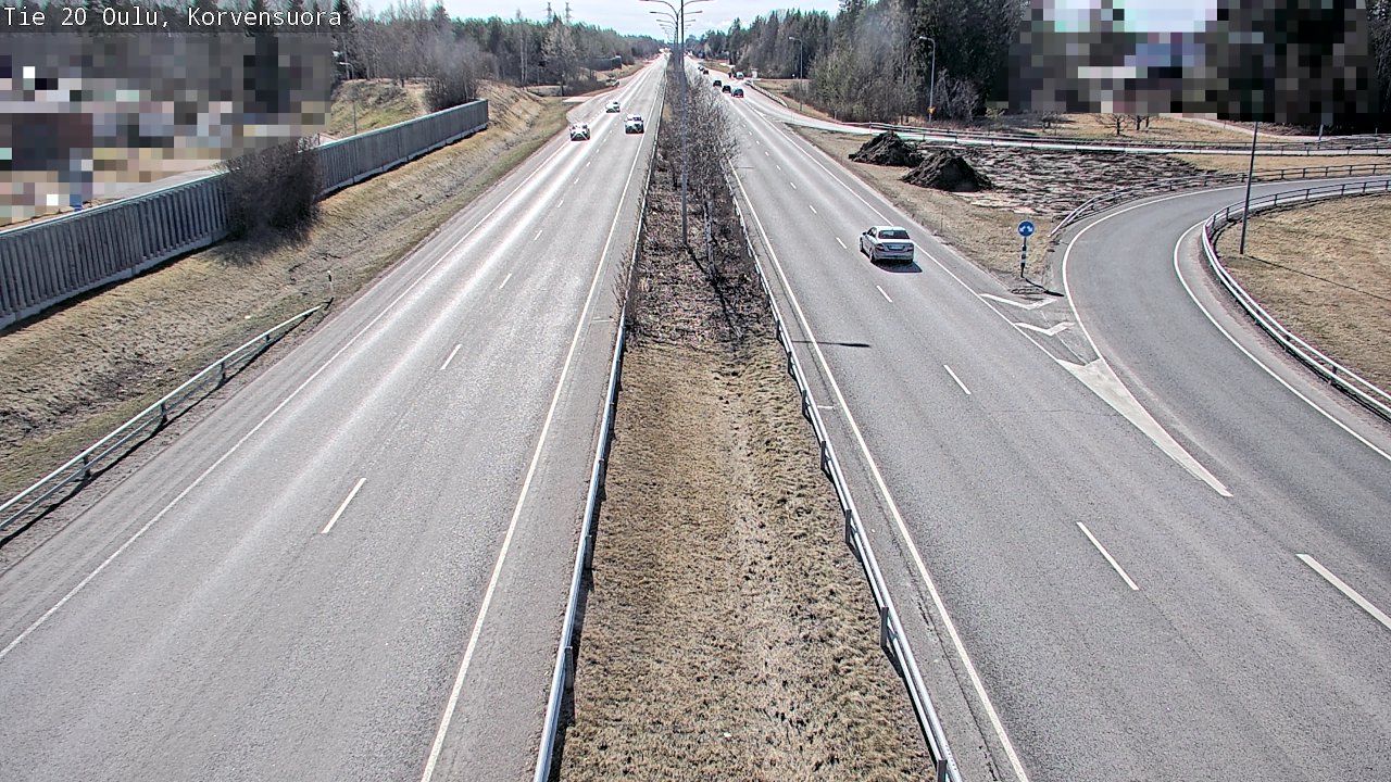 Kelikamerat Kuva Tie 20 Oulu Korvensuora, Oulu, Pohjois-Pohjanmaa