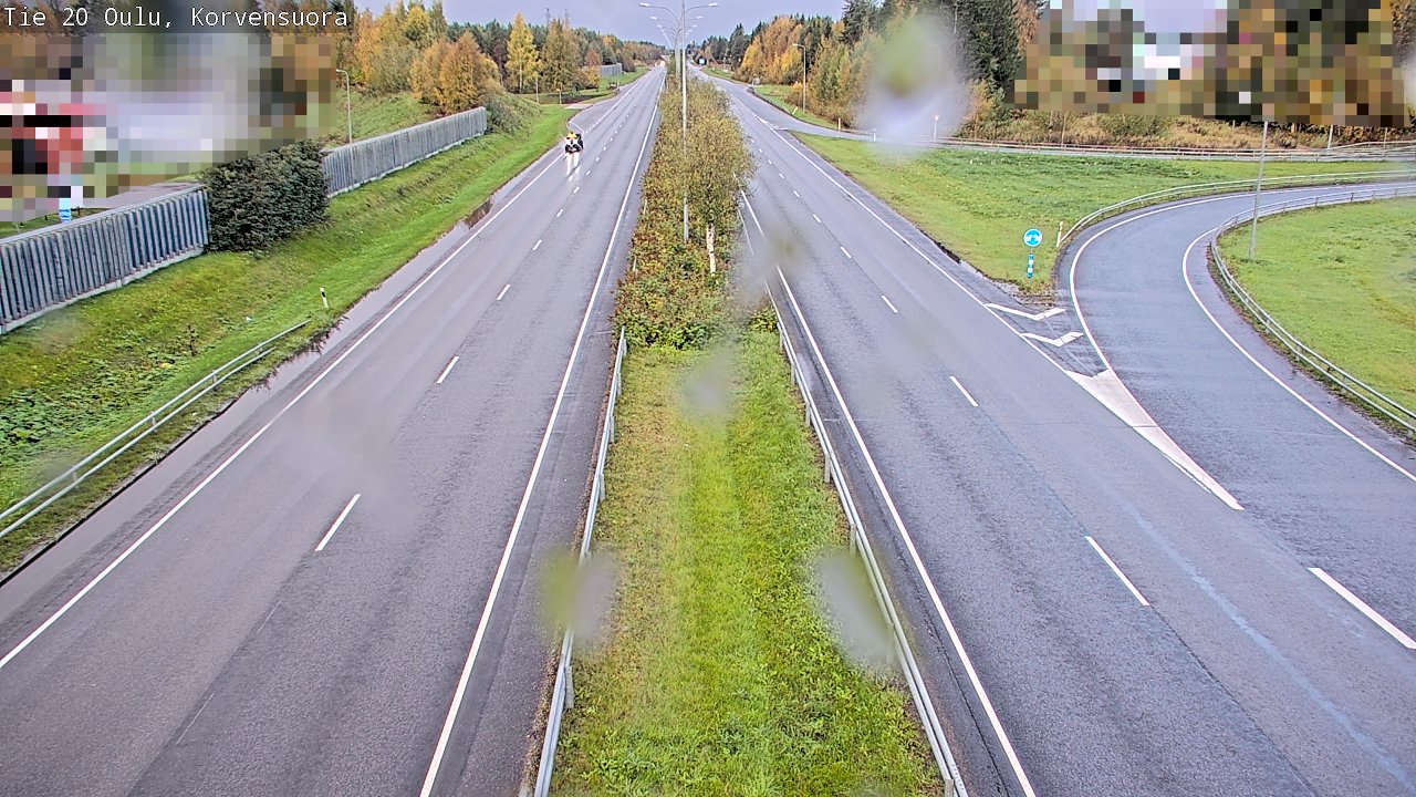Weather Camera Image Väg 20 Uleåborg Korvensuora, Oulu, Pohjois-Pohjanmaa
