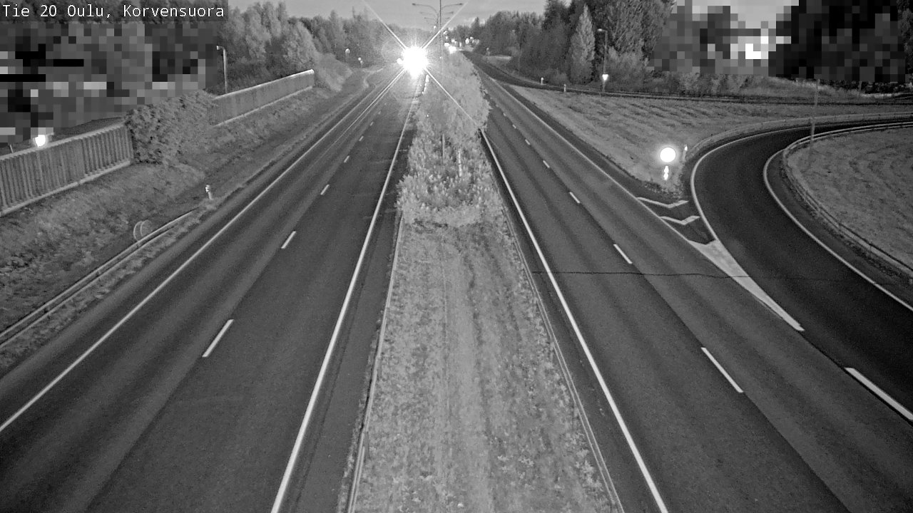 Kelikamerat Kuva Tie 20 Oulu Korvensuora, Oulu, Pohjois-Pohjanmaa