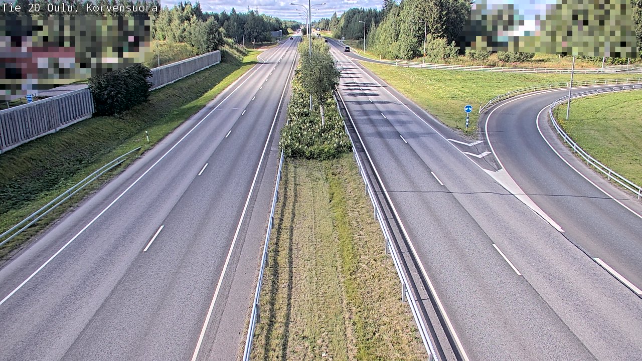 Kelikamerat Kuva Tie 20 Oulu Korvensuora, Oulu, Pohjois-Pohjanmaa