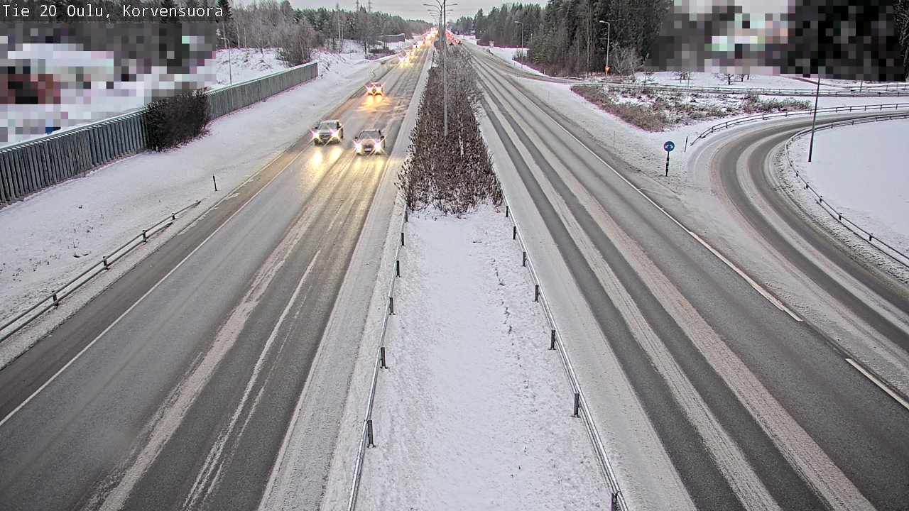 Weather Camera Image Väg 20 Uleåborg Korvensuora, Oulu, Pohjois-Pohjanmaa
