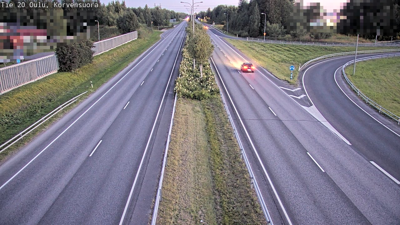 Kelikamerat Kuva Tie 20 Oulu Korvensuora, Oulu, Pohjois-Pohjanmaa
