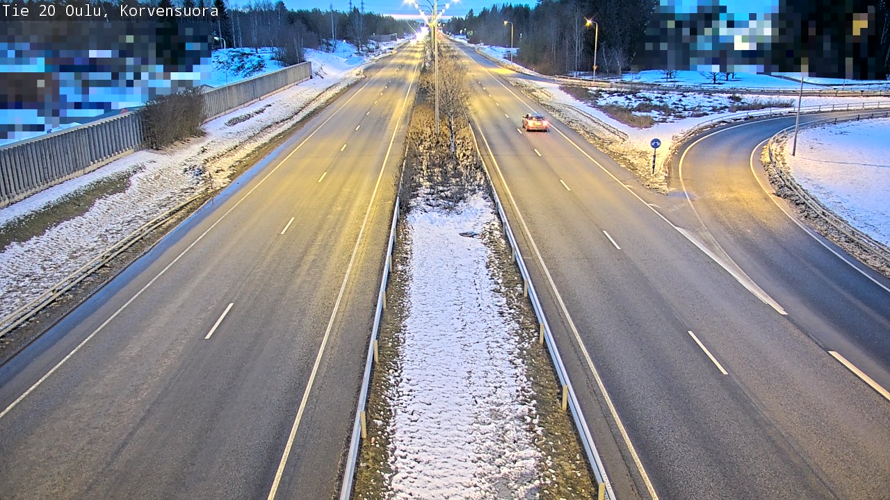 Kelikamerat Kuva Tie 20 Oulu Korvensuora, Oulu, Pohjois-Pohjanmaa