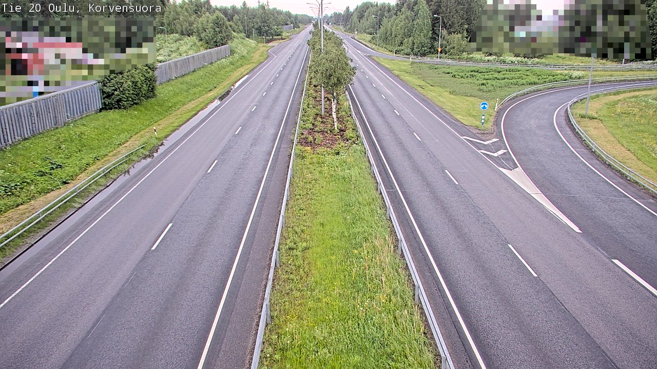 Kelikamerat Kuva Tie 20 Oulu Korvensuora, Oulu, Pohjois-Pohjanmaa