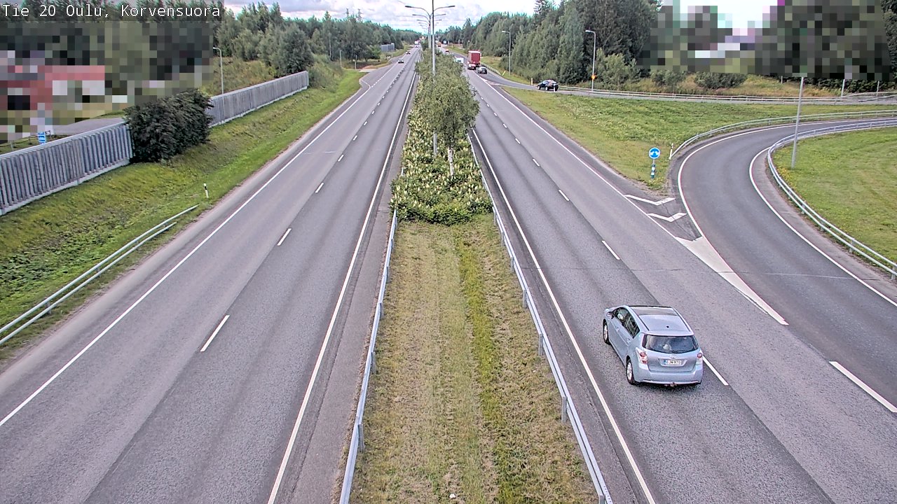 Weather Camera Image Väg 20 Uleåborg Korvensuora, Oulu, Pohjois-Pohjanmaa