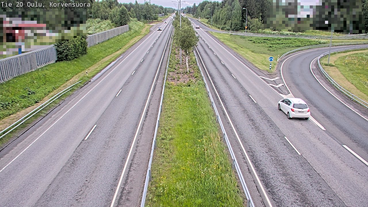 Kelikamerat Kuva Tie 20 Oulu Korvensuora, Oulu, Pohjois-Pohjanmaa