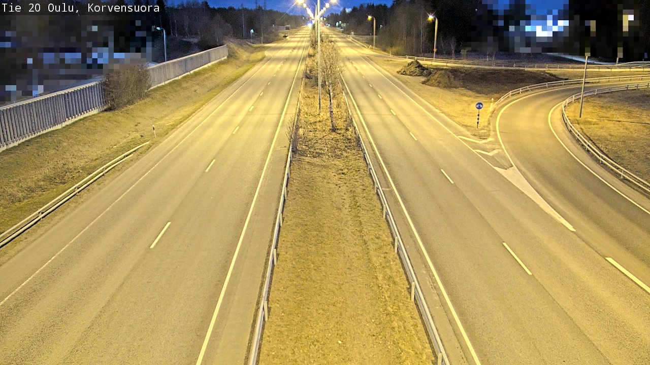 Kelikamerat Kuva Tie 20 Oulu Korvensuora, Oulu, Pohjois-Pohjanmaa