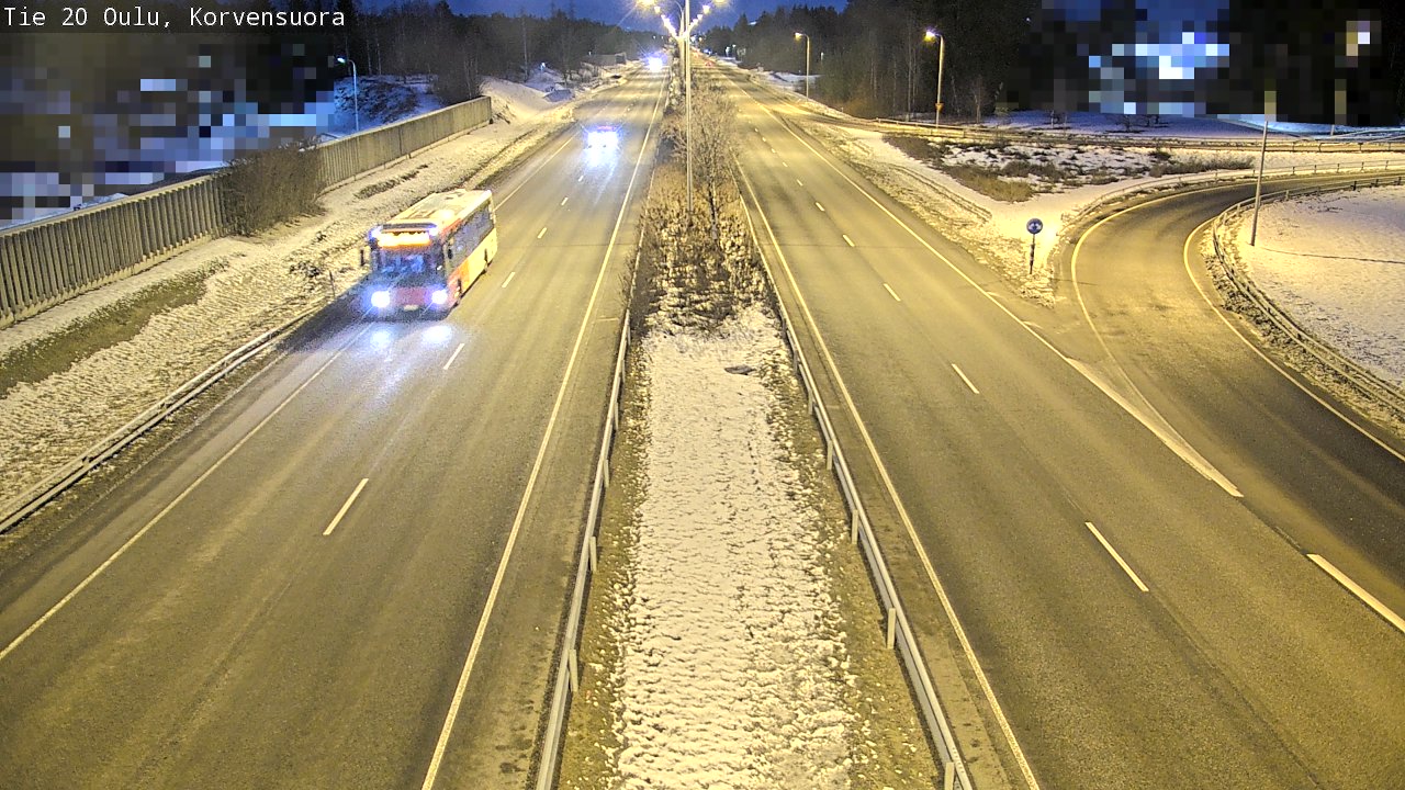 Kelikamerat Kuva Tie 20 Oulu Korvensuora, Oulu, Pohjois-Pohjanmaa