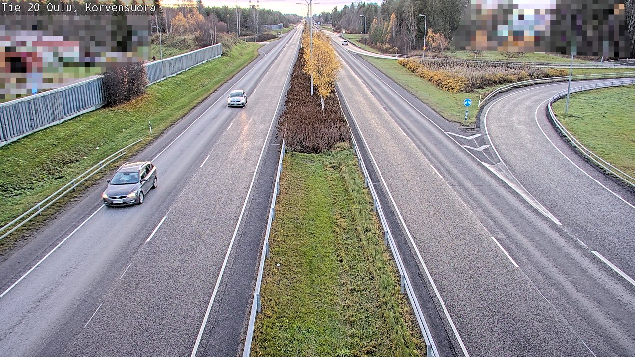 Kelikamerat Kuva Tie 20 Oulu Korvensuora, Oulu, Pohjois-Pohjanmaa