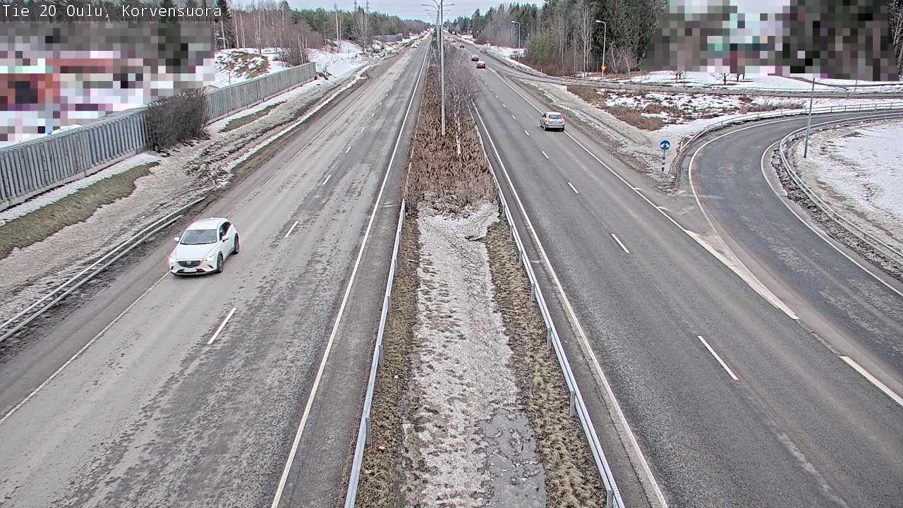 Weather Camera Image Road 20 Oulu Korvensuora, Oulu, Pohjois-Pohjanmaa