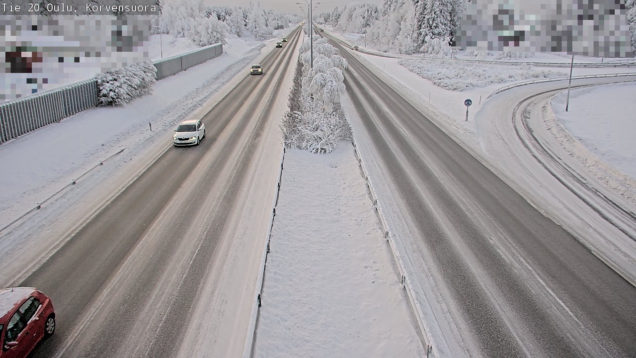 Weather Camera Image Väg 20 Uleåborg Korvensuora, Oulu, Pohjois-Pohjanmaa