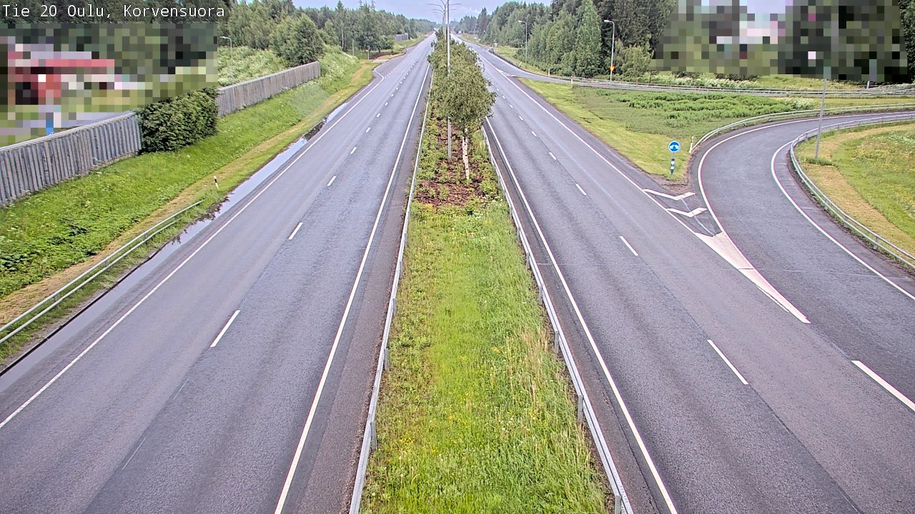 Kelikamerat Kuva Tie 20 Oulu Korvensuora, Oulu, Pohjois-Pohjanmaa