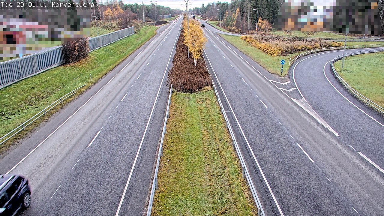 Kelikamerat Kuva Tie 20 Oulu Korvensuora, Oulu, Pohjois-Pohjanmaa